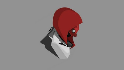 Минимализм Red Hood 4k