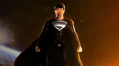 Черный костюм Супермена Снайдера кроя 5k