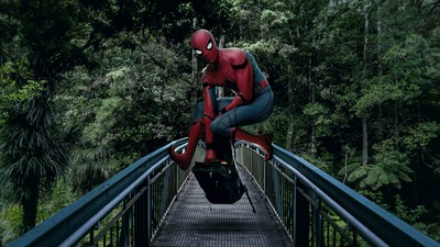 Человек-паук на мосту