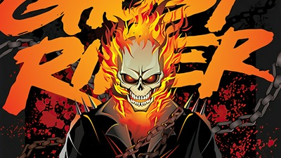 Постер комикса Ghost Rider 4k