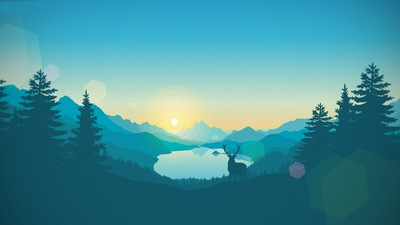 Графика игры Firewatch