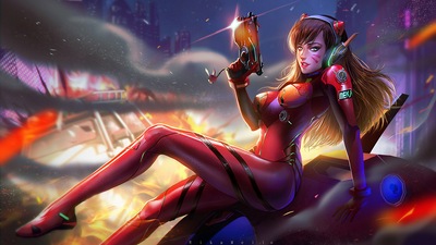 Фан-арт Dva Overwatch