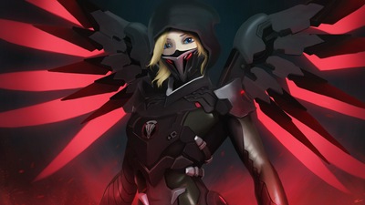 Милосердие Overwatch Blackwatch 5k