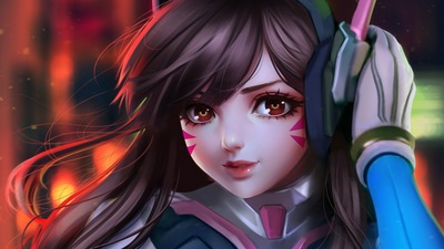 Dva Как произведение искусства Kid Overwatch