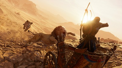 Львы Assassins Creed Origins 4k