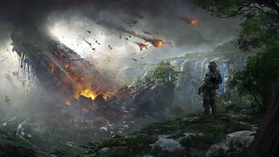 художественное оформление 4k Soldier Titanfall 2