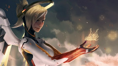 Художественные работы из игры Mercy Overwatch