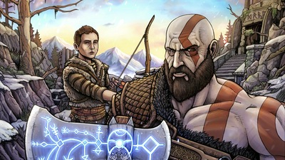 Произведение искусства God Of War 10k