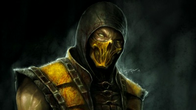 Обложка Scorpion Mortal Kombat X 4k