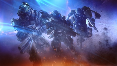 Вспышка Halo Spartan Fireteam 4k