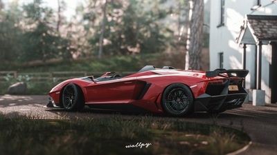 Lamborghini Aventador Sv Forza Horizon 4k