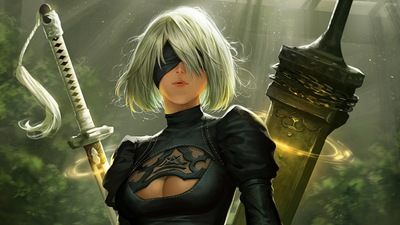 Фан-арт 2B NieR Automata