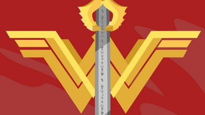 Логотип Wonder Woman минималистичный 5k