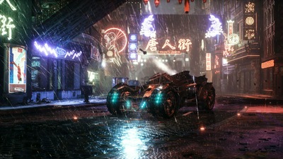 Бэтмобиль Arkham Knight 4k