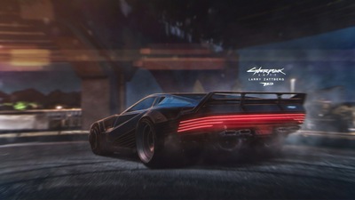 Киберпанк 2077 Автомобиль 4k