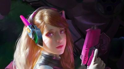 Dva Overwatch Game Art 4k