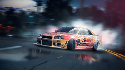 Nissan Skyline GT R Need For Speed X Синдикат уличных гонок 4k