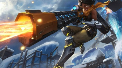 Девушка из Overwatch 4k