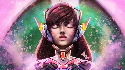 Обложка Dva Overwatch 4k