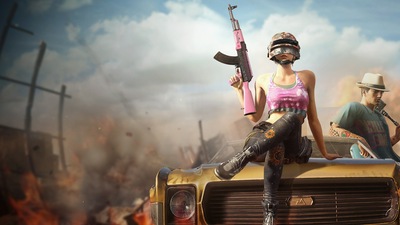 Pubg Девушка с пистолетом 4k 2019