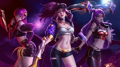 Художественное оформление Kda League Of Legends 4k