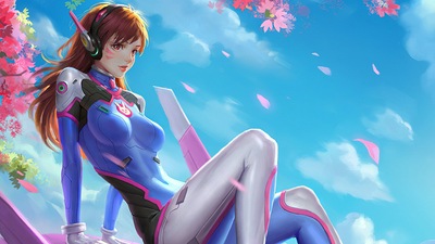 Видеоигра Dva Overwatch.