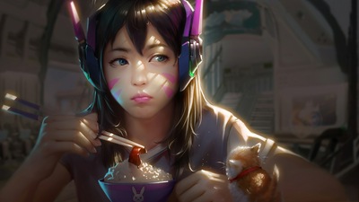 Dva Overwatch Fanart 4k