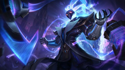 Пульсирующий огонь Молотилка League Of Legends Splash Art