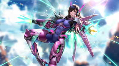 Обложка Dva Overwatch 2020 года в формате 4k