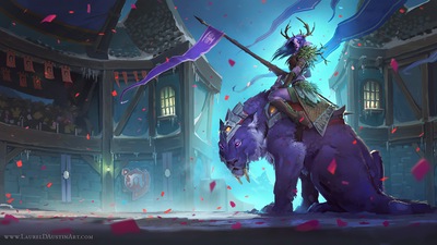 Претендент из Hearthstone Darnassus 4k