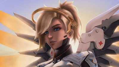 Обложка Mercy Overwatch 4k