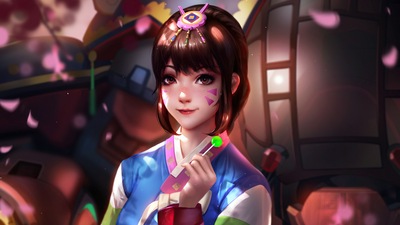 Dva Overwatch Лян Син 4k