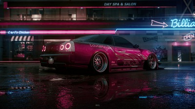 Need For Speed Nissan Gtr Вид сбоку 4k