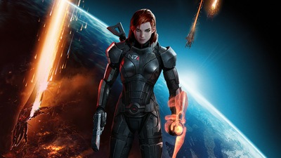 Коммандер Шепард Mass Effect 3 4k