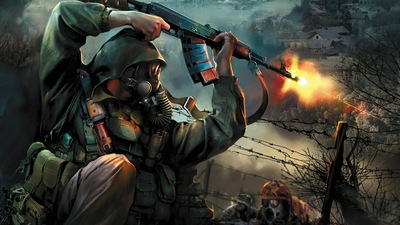 Человек в маске Армейский солдат