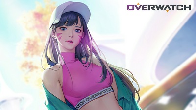 Розовое платье Dva Overwatch