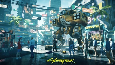 Городская игра Cyberpunk 2077