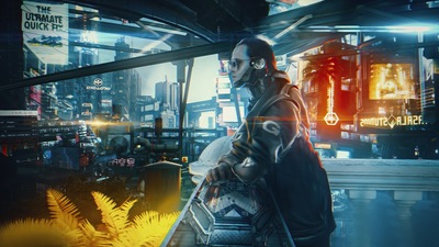 Киберпанк 2077 Городская жизнь Scifi