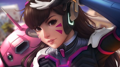 Обложка DVA Overwatch