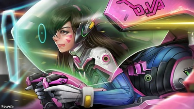 Dva Overwatch Лучшая художественная работа