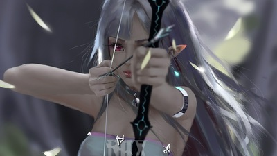 Фантазийные женщины со стрелой Лучника