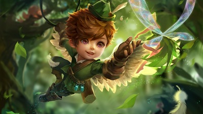 Мальчик Фея Фиолетовые глаза Крылья