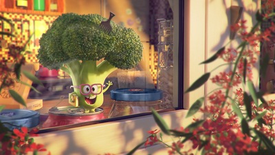 Произведение искусства из брокколи