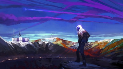 Мужчины в городском художественном произведении в шлеме