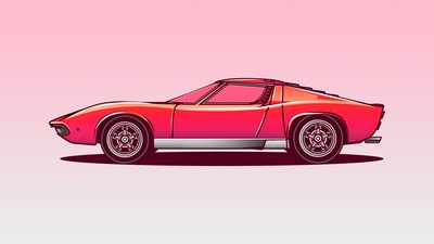 Векторная иллюстрация Lamborghini Miura 5k