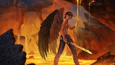 Дьявол с крыльями Меч