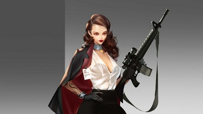 Девушка с Большим пистолетом