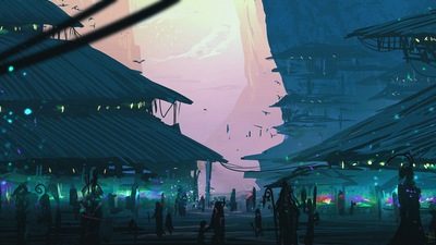 Сказочный торговый рынок