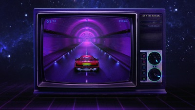 Гоночный автомобиль Tv Synthwave