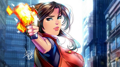 Направленное Оружие Девушки Художественное Искусство